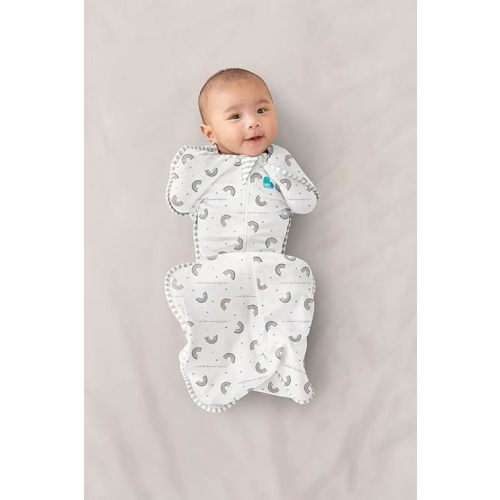 Love to Dream Swaddle UP, Baby Sleep Sack, Self-Soothing Swaddles for Newborns, Get Longer Sleep, Snug Fit Helps Calm Startle Reflex, New Born Essentials for Baby, 1.0 TOG, 8-13lb, Rainbow Dream