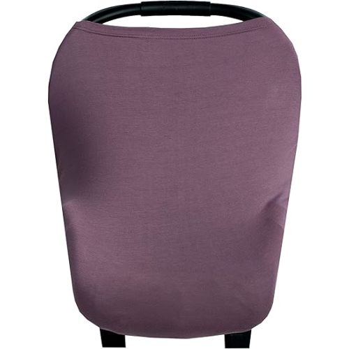 Copper Pearl Multi-Use Cover: Car Seat Covers, Nursing Cover, and Stroller Cover for Sun - Stretchy Fabric, All-Season Use, Stylish Designs, Easy Access for Moms - Plum