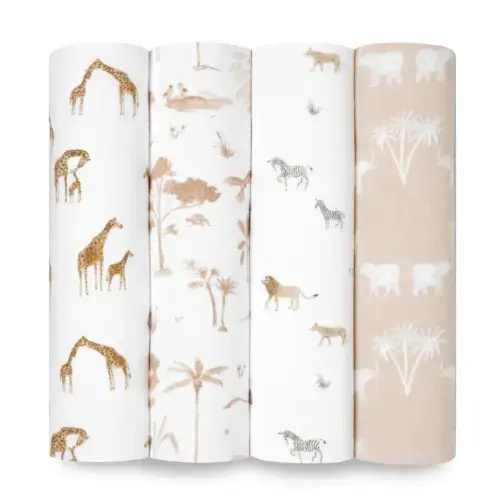 aden + anais | Safari Dreams Organic Muslin Swaddle Blanket 4pk