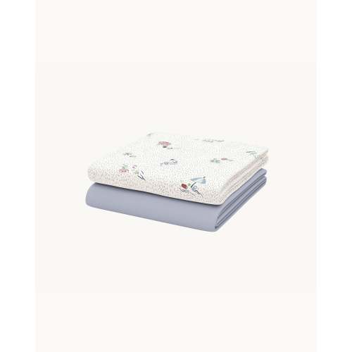Beach Day Sheet Set | Organic Crib Sheets | Nestig