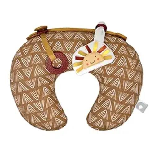 Boppy Tummy Time Prop, Golden Sun with Arrows with Two Removable Toys, A Smaller Size for Comfortable Tummy Time, Attached Toys Encourage Neck and Shoulder Strength Building