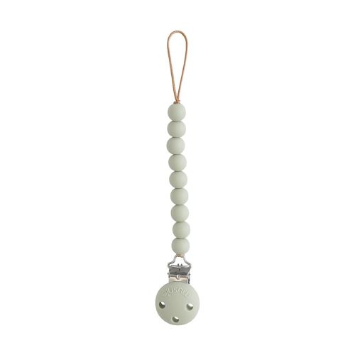 mushie 100% Silicone Baby Pacifier Clip BPA Free | Hera (Sage)