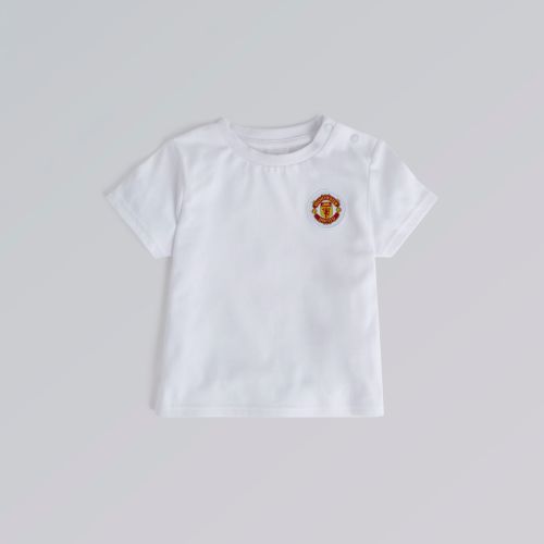 Manchester United Baby Crest T-Shirt White