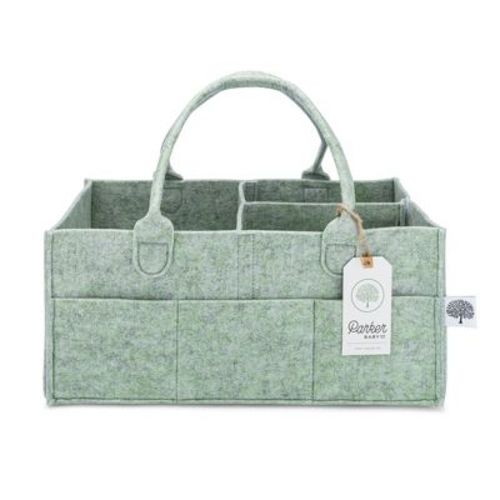 Parker Baby Co. Felt Diaper Caddy Regular - Sage Green
