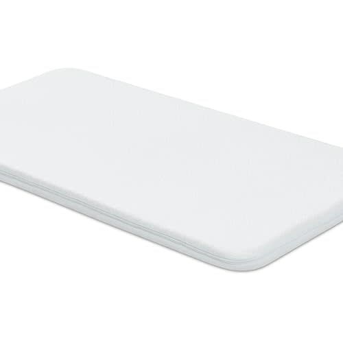 NeoBorn Baby Bassinet Mattress Pad, 47" x 23.6" Dual Sided Comfort Gel Memory Foam Mattress with Removable Soft Tencel Cover Fit for ADOVEL/BabyBond/ANGELBLISS/ELEMARA Bassinet Bedside Crib