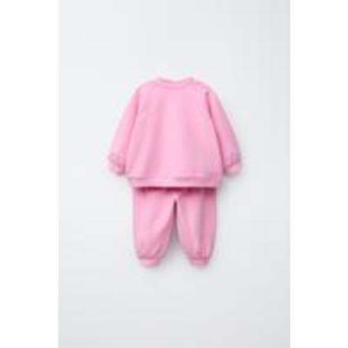 SWEATSHIRT AND JOGGER PANTS SET - Mid-pink | ZARA United States