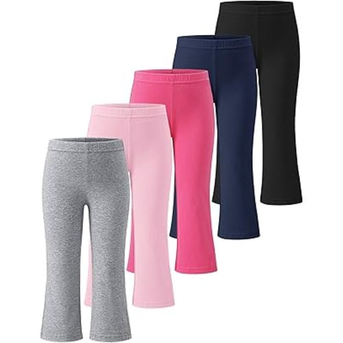 Witwot Toddler Girl Flare Pants Baby Girls Cotton Leggings Bell Bottoms Clothes Size 18M-5T