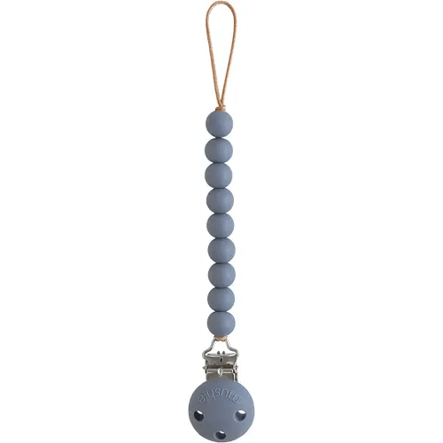 mushie 100% Silicone Baby Pacifier Clip BPA Free | Hera (Tradewinds)