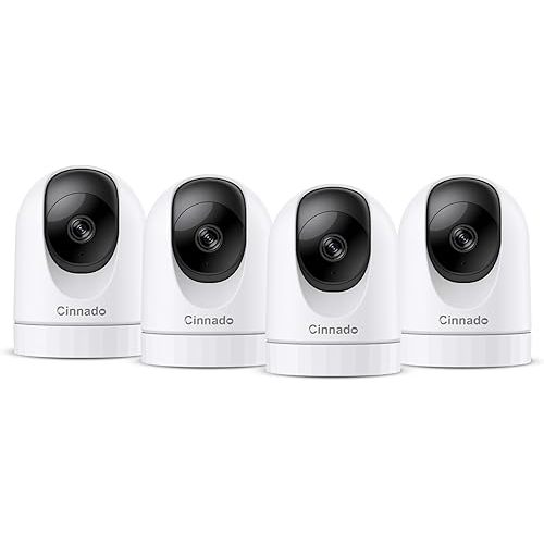 2K Home Security Cameras-2.4Ghz WiFi Indoor Camera with 360° Motion Detection for Pets/Nanny/Baby/Dog, 2 Way Audio, 24/7 SD Card Storage, Cloud Storage, Works with Alexa & Google Home, D1 4P