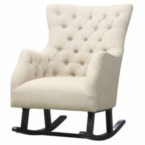 Abigail Fabric Tufted Rocking Chair - New Pacific Direct 3900023