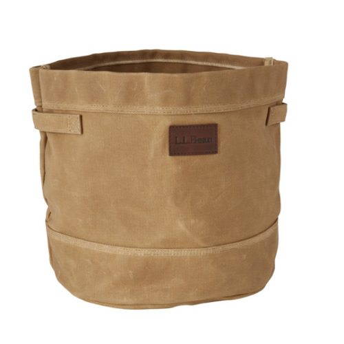 Waxed-Canvas Storage Tote