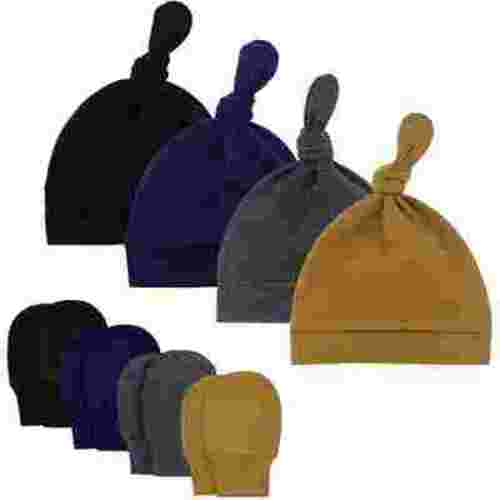 Zando Baby Hat Mittens Newborn Hats for Boys Baby Hats 0-6 Months Winter Beanie Caps 3 Pack 2 0-6 Months