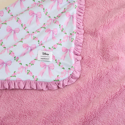 Disney Marie Bows Ruffled Luxette Plush Patoo® Blanket