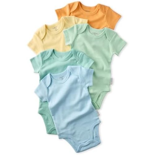 Avery 5-Pack 3-6 MONTH Bodysuits​ 100% Organic Cotton for Baby Boys​ & Girls