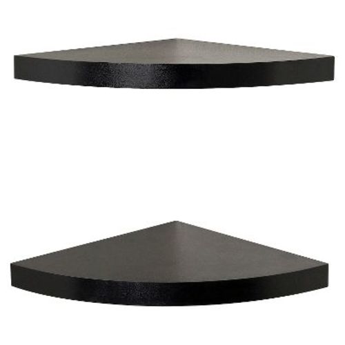 (Set of 2) 11.5" x 1.5" Radial Floating Corner Shelves - Danya B.