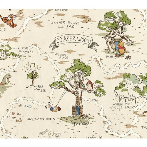 Disney Home x Sanderson Hundred Acre Wood Wallpaper
