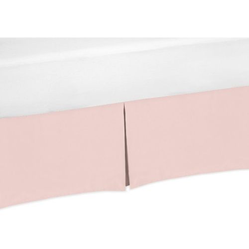 Sweet Jojo Designs Girl Baby Crib Bed Skirt Celestial Collection Solid Blush Pink