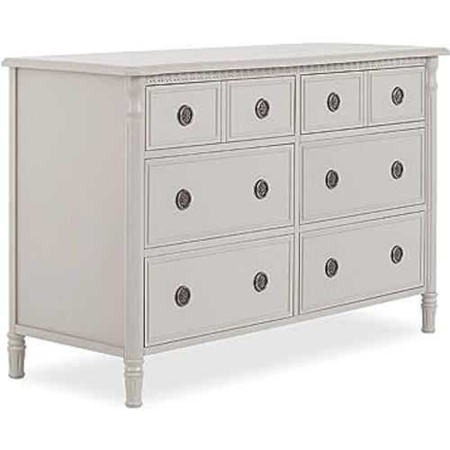 Evolur Julienne 6 Double Dresser Clay, 54x20.30x33 Inch (Pack of 1)