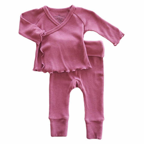 2pc Waffle Crossover Top & Bottom