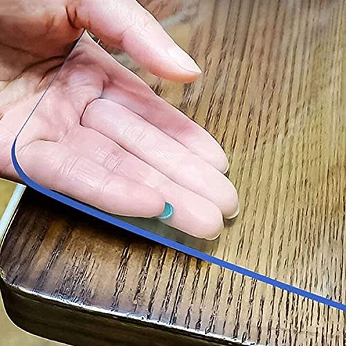 LovePads Clear Table Cover Protector 40 x 72 Inch, 1.5mm Thick Plastic Table Cover, Table Protector for Dining Room Table, Waterproof Vinyl Tablecloth Table Pad Mat for Kitchen, Dresser, Writing Desk