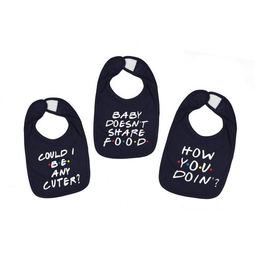 Baby Doesn't Share Food baby bib / How you doin bib / Could I be Cuter Bib / Funny Baby bib / Funny quote baby bib