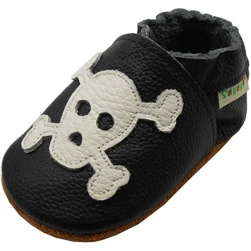 SAYOYO Baby Shoes Soft Leather Sole Infant Toddler Prewalker Shoes