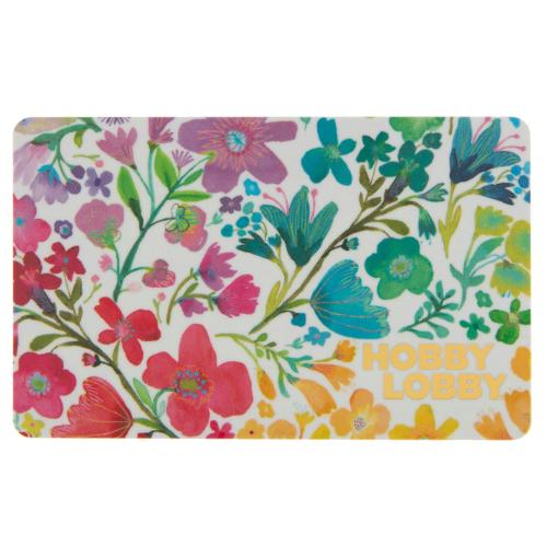 Pastel Flowers Gift Card
