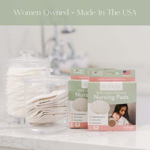 All Natural Cotton Washable Nursing Pads - 8 Per Package – NuAngel, Inc.