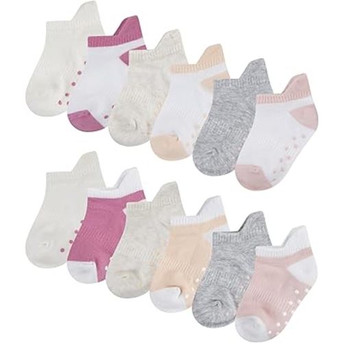 Huggies Baby 12-Pack Lightweight Ankle Gripper Socks