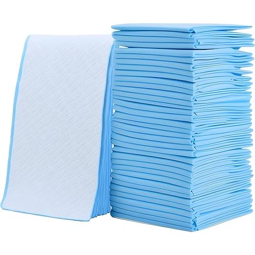 100 Pack Disposable Changing Pads Baby Disposable Underpads Waterproof Diaper Changing Pad, Portable Diaper Changing Table & Mat，17 Inches x 13 Inches