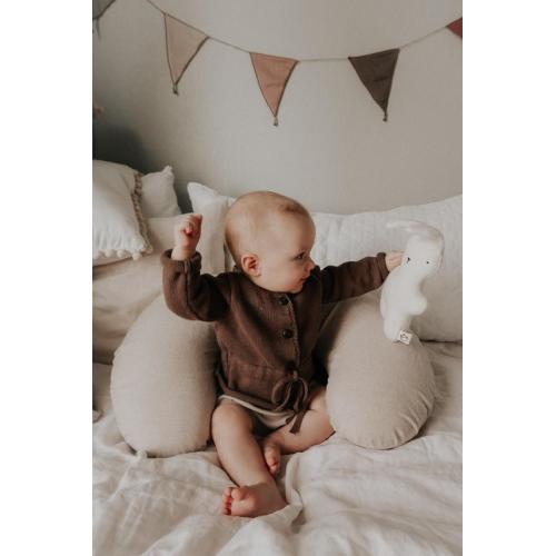 READY to SHIP Natural LINEN Nursing Pillow Cover 55 - Etsy
