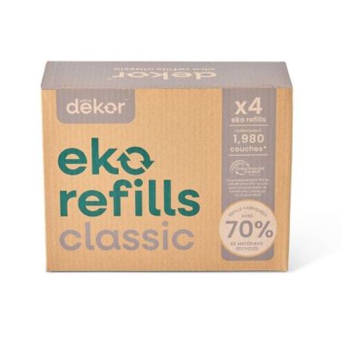 Diaper Dekor Eko Classic Diaper Pail Refill - 4pk