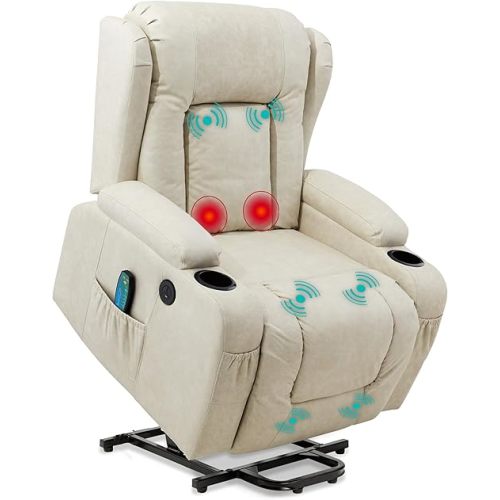 Electric Power Lift Recliner - Beige