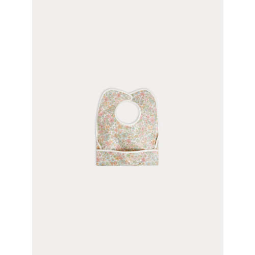Liberty coated bib with floral print