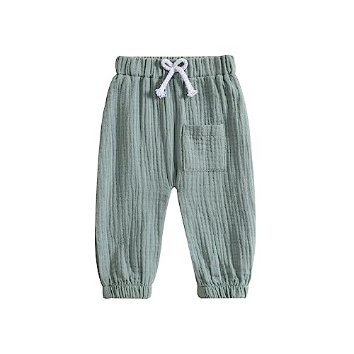 Toddler Baby Boy Girl Cotton Joggers Pants Hippie Harem Pants Cargo Infant Sweatpants Sweat Long Pants Fall Clothes