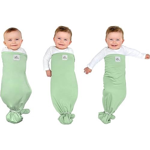 The Ollie Swaddle – Sleep Swaddle for Babies | Breathable, Moisture-Wicking Fabric to Prevent Overheating | Soft, Adjustable Fit | Ideal for Newborns & Infants (Meadow)
