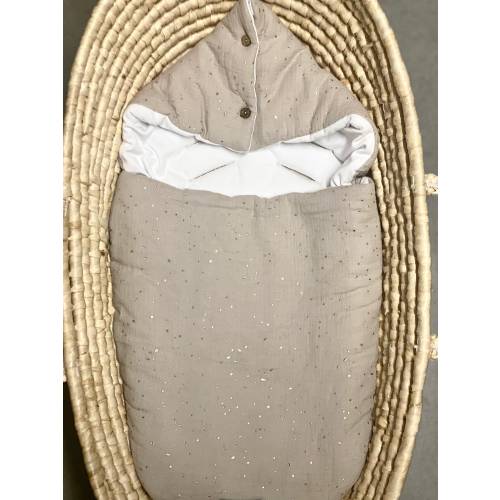 100% organic muslin cotton Baby footmuff, Baby sleeping bag for stroller/ car seat