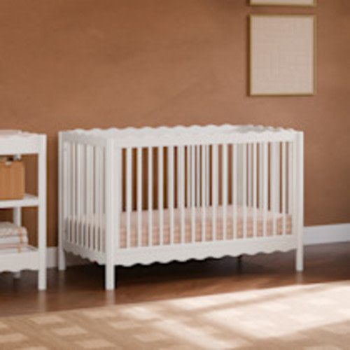 babyletto Swell 4-in-1 Convertible Crib with Conversion Kit - White
