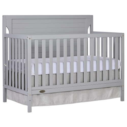 Dream On Me Cape Cod 5-in-1 Convertible Crib, Pebble Grey