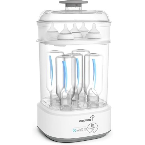 Bottle Sterilizer and Dryer, Compact Baby Bottle Sterilizer, Electric Steam Bottle Sanitizer for Baby Bottles, Pacifiers, Pump Parts