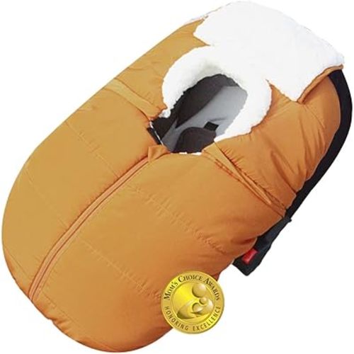 Mom's Choice Awards Winner-TSAYAWA Winter Baby Car Seat Cover -Keep Babies Warm Carseat Bunting Bag/Blanket for Newborn & Infant - Cold Weather Insulated Windproof Carrier Canopy for Travel (Brown)