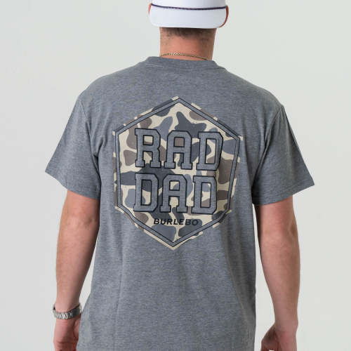 SS - Rad Dad Deer Camo - Dark Heather Grey – BURLEBO