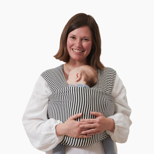 Solly Baby Babylist x Solly Baby Collaboration Swaddle - Black & Natural Stripe