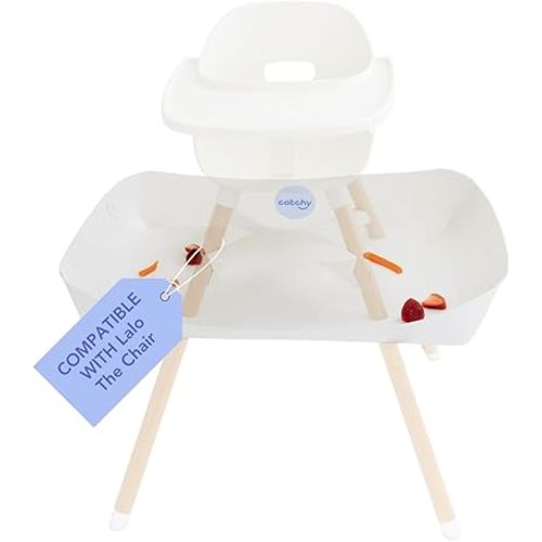CATCHY - Food Catcher - Compatible with Lalo The Chair High Chair + 12 Other High Chairs - Highchair Sold Separately - Baby & Toddler Food & Mess Catcher - Under High Chair Accessory
