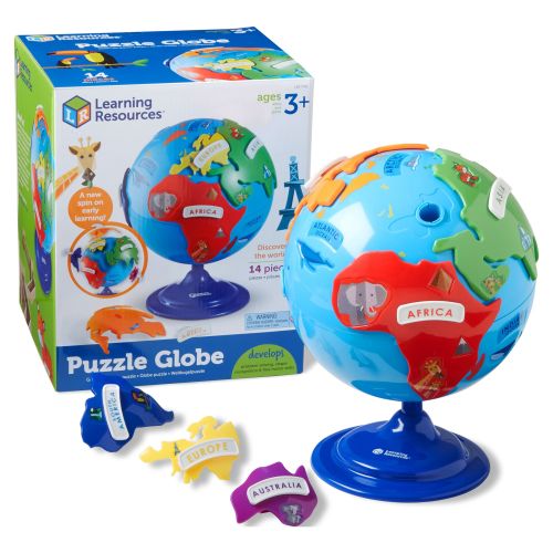 Learning Resources Puzzle Globe, Puzzles for Kids, Ages 3+