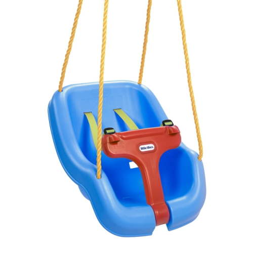 Little Tikes Baby & Toddler 2-in-1 Snug and Secure Outdoor Swing, Blue