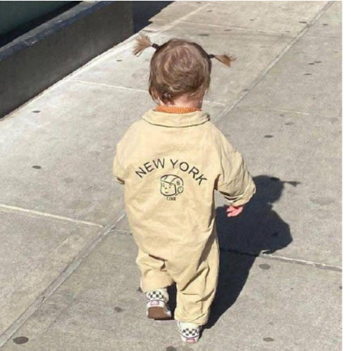New York Collared Overalls – Teeny Mini Me