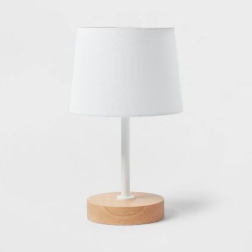 Kids' Table Lamp White/wood - Pillowfort™