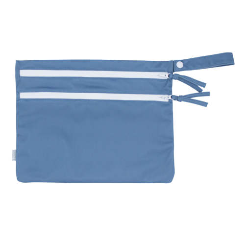 Minimalist Waterproof Wet Bag- Dusty Blue – Itty Bitty Bella