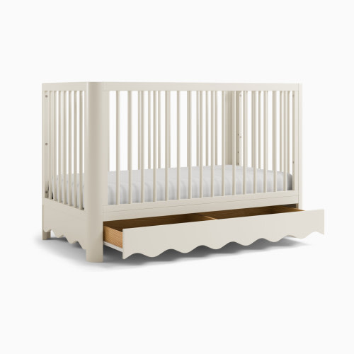 Storkcraft Casablanca Deluxe 5-in-1 Convertible Crib with Drawer - Frosted Oat